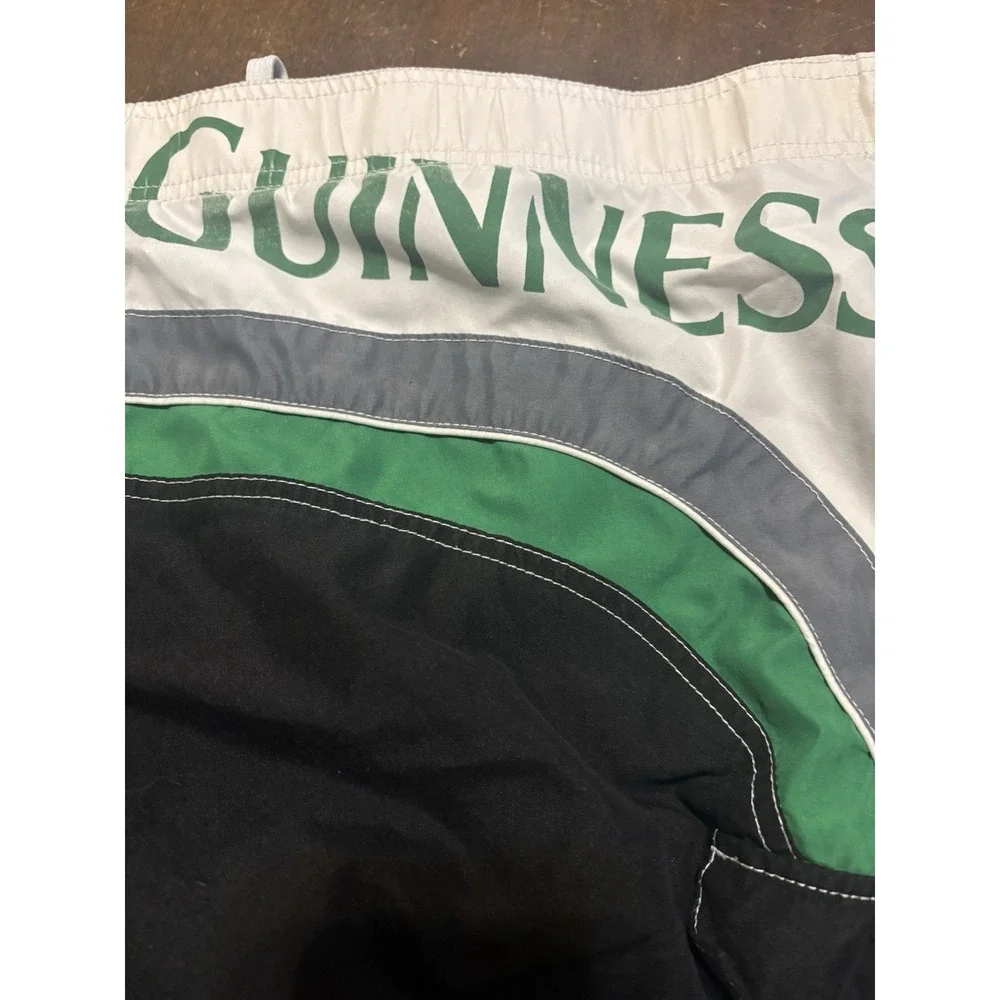 Guinness Official Merch Men's Swimming Trunks Shorts Size Large Mesh Lined Beer